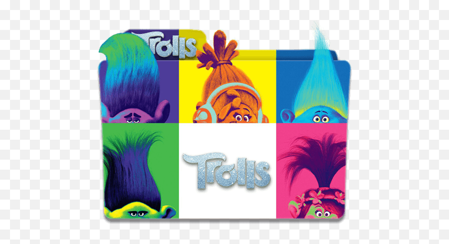 Trolls World Tour Cartoon Folder Icon - Trolls World Tour Folder Icon Emoji,Troll Doll Emoji