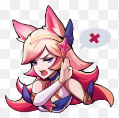 Star Guardian Ahri Sticker Clipart - Star Guardian Ahri Sticker Emoji,Ahri Emoji
