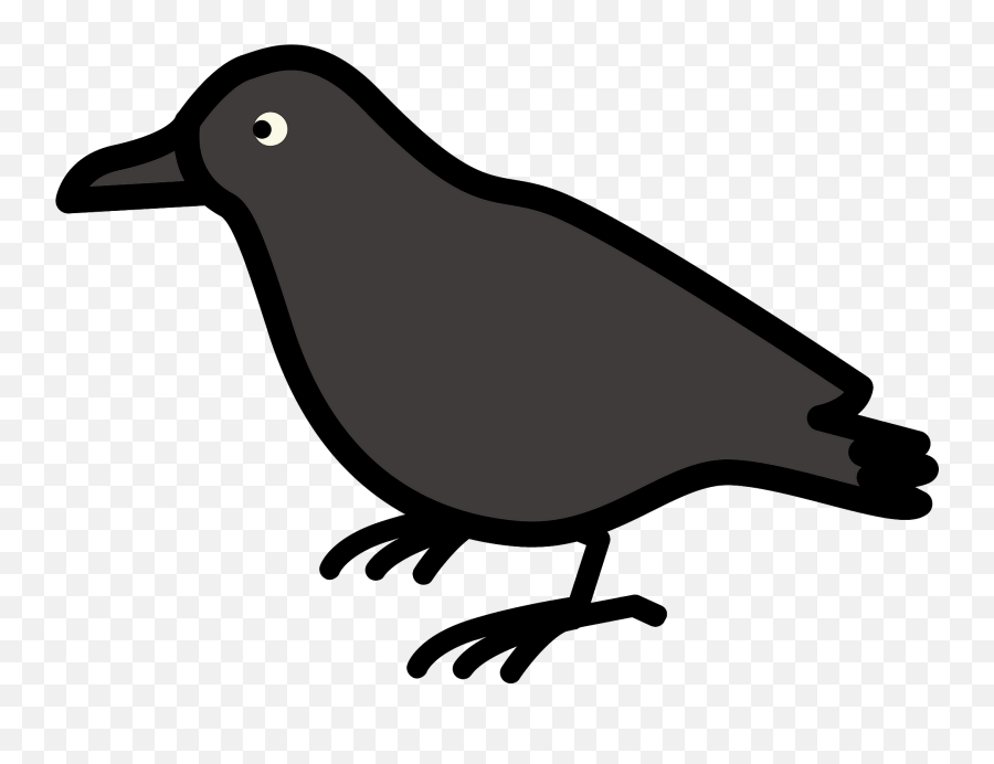 Crow Clipart Free Download Transparent Png Creazilla - Clipart Crow Emoji,Raven Bird Emoji