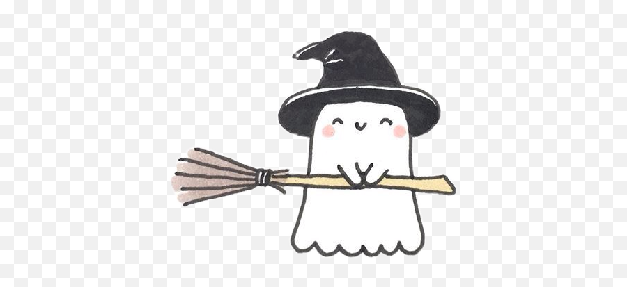 Sticker By Fabi - Broom Emoji,Ghost Emoji Hat