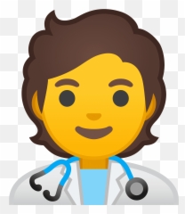 Health Worker Emoji Clipart Free Download Transparent Png - Persona Levantando La Mano,Excited Emoji Png