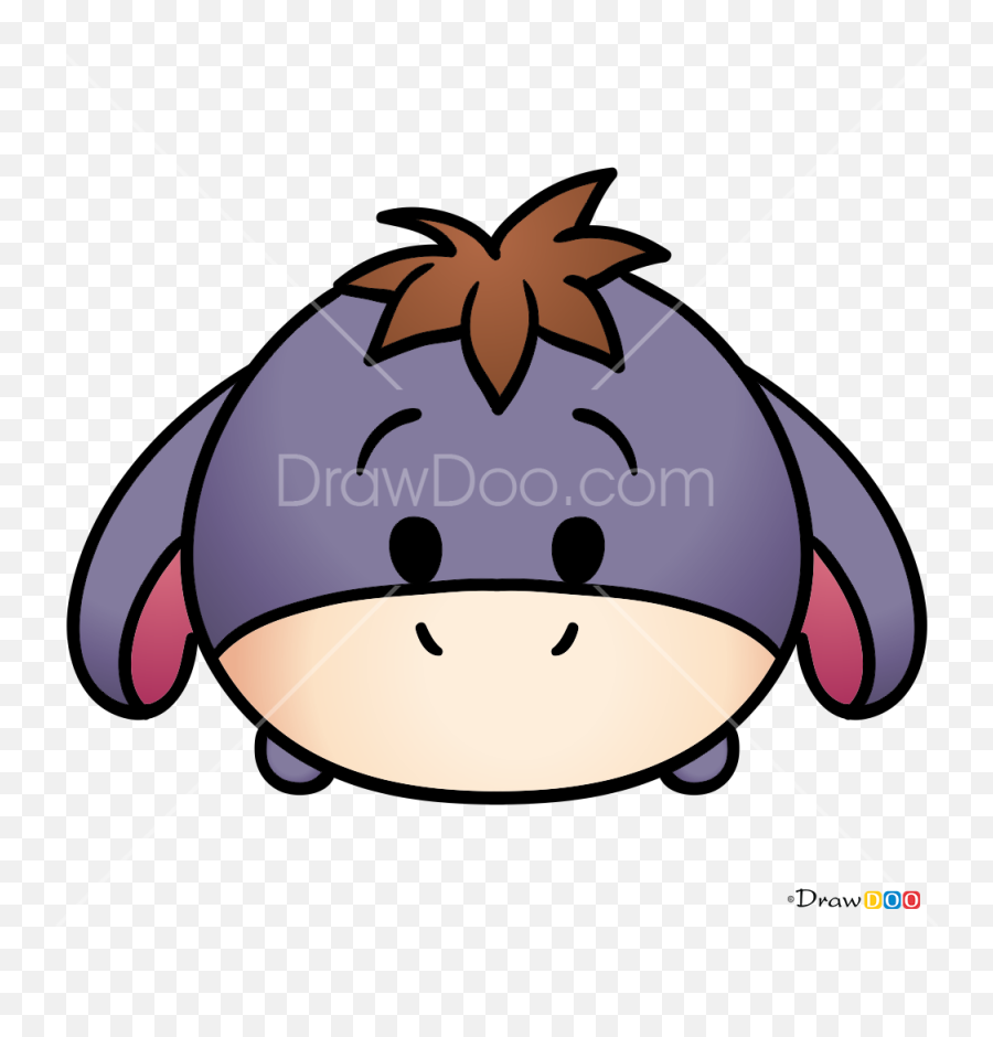 How To Draw Eeyore Disney Tsum Tsum - Happy Emoji,Eeyore Emotions