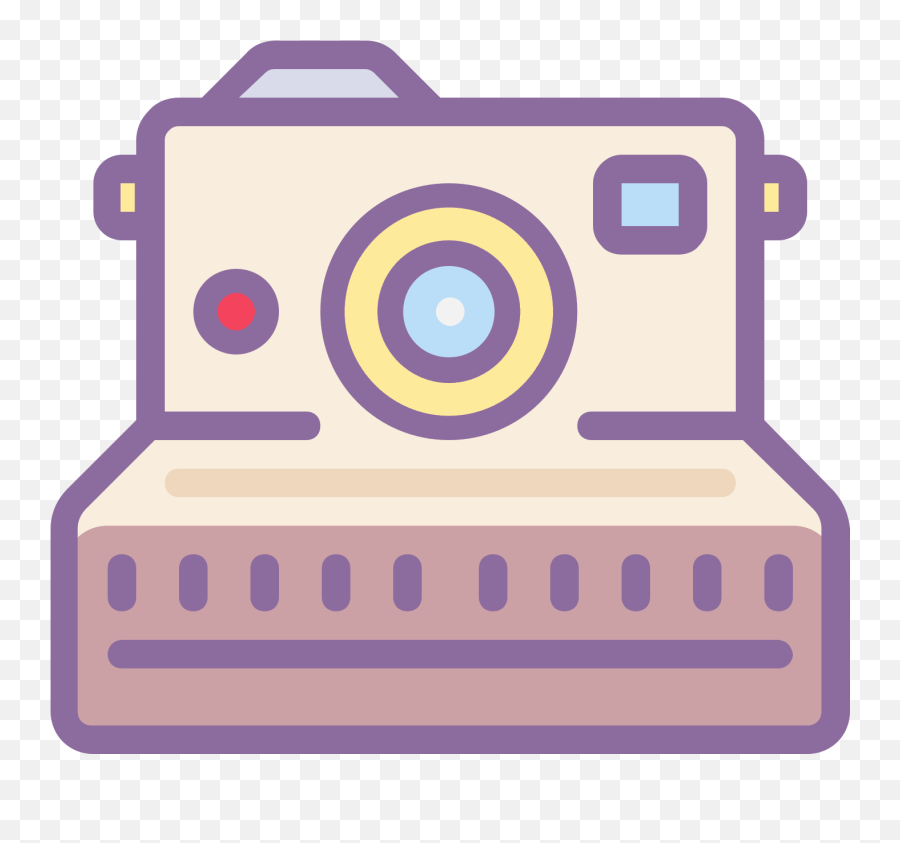 Transparent Background Camera Png - Polaroid Camera Clipart Transparent Background Emoji,Camera Emoji Transparent