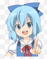 Cirnoday Cirno Touhou Sticker - Aqua Kid Konosuba Emoji,Cirno Anime Pacman Emoji