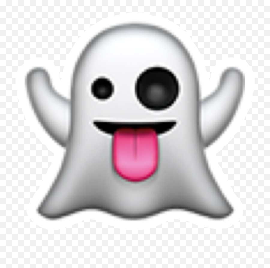 Fantasma Scared Emoticon Emoji Sticker By Azu Morii,Scared Emoji