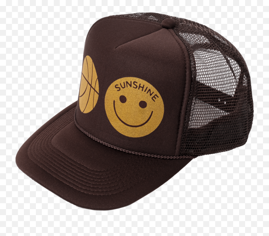 Sunshine Trucker Hat Brown - Mesh Emoji,Trucker Emoticon