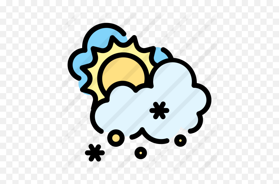 Nevado - Iconos Gratis De Clima Dot Emoji,Emoticons De Nube Con Nieve Para Facebook
