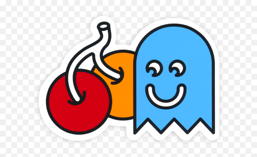 Cherry Ghost Sticker - Happy Emoji,Cherry Facebook Emoticon