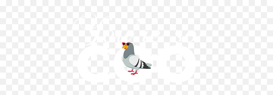 Youre So Coo Funny Pigeon Bird Pun Joke Portable Battery Charger - Passerine Emoji,Pun Jokes With Emojis