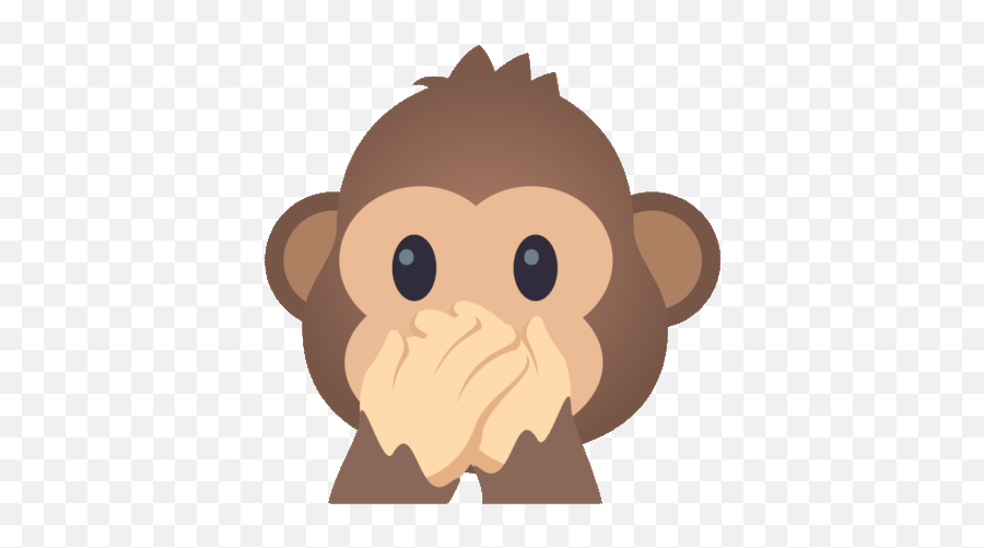 Speak No Evil Monkey Joypixels Gif - Speak No Evil Gifs Emoji,Speak No Evil Monkey Emoji