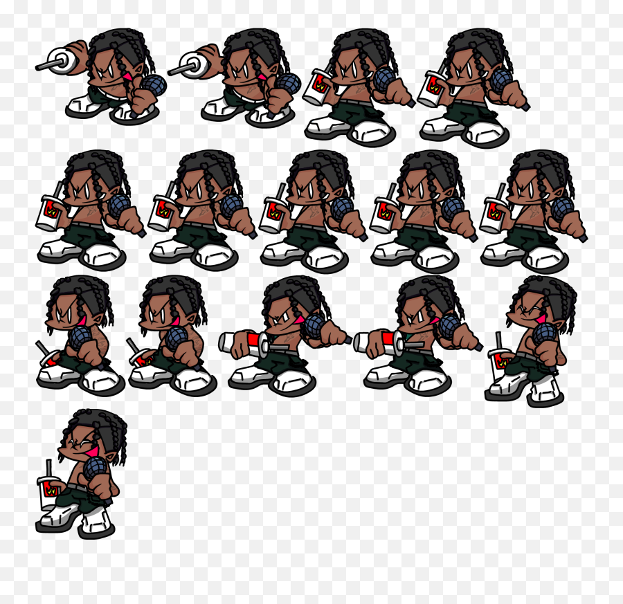 Make Travis Scott In Fnf Art - Friday Night Funkin Travis Scott Emoji,Emotions Wheel Travis Scott