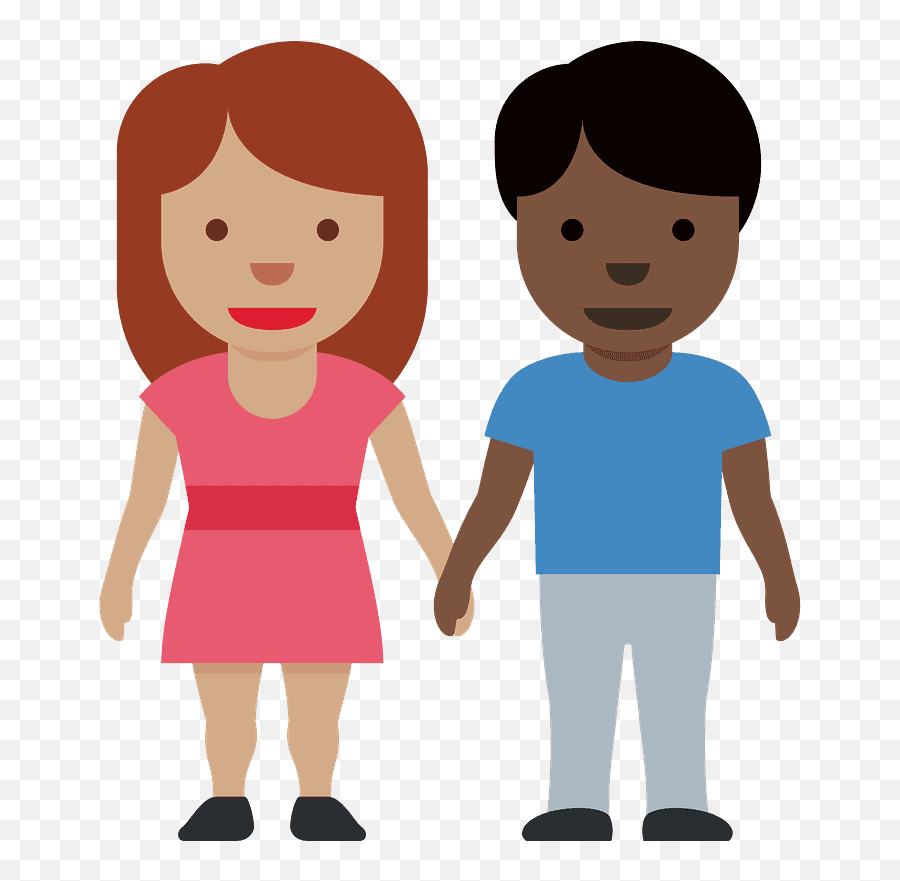 Woman And Man Holding Hands Emoji Clipart Free Download - Girl And Man Holding Hands,Emojis Love Hand