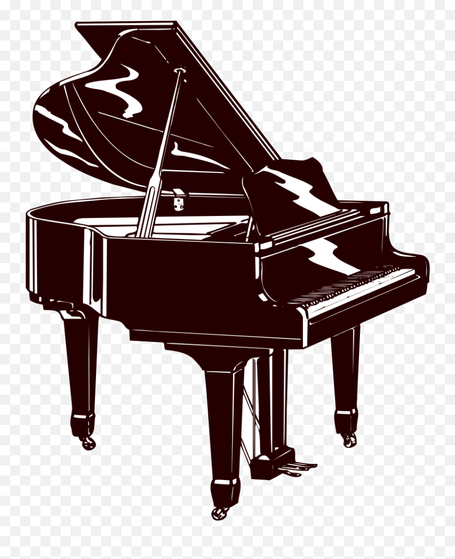 Piano Musical Instrument Silhouette - Piano Png Download Transparent Background Piano Silhouette Png Emoji,Emoji Man And Piano