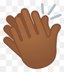 Tom De Pele Meio Escuro Batendo Palmas - Emoji Manos Aplaudiendo,Emoticon Palmas Facebook Codigo
