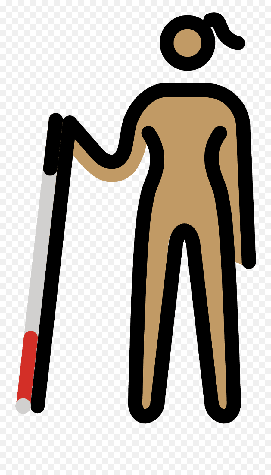 Woman With White Cane Emoji Clipart Free Download,Emojis Clip Art Pdf
