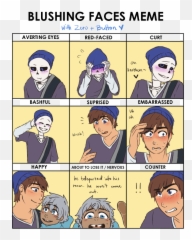 Blushing Meme Face - Meme Faces Full Size Png Download Emoji,Bashful Blushy Face Emoticon
