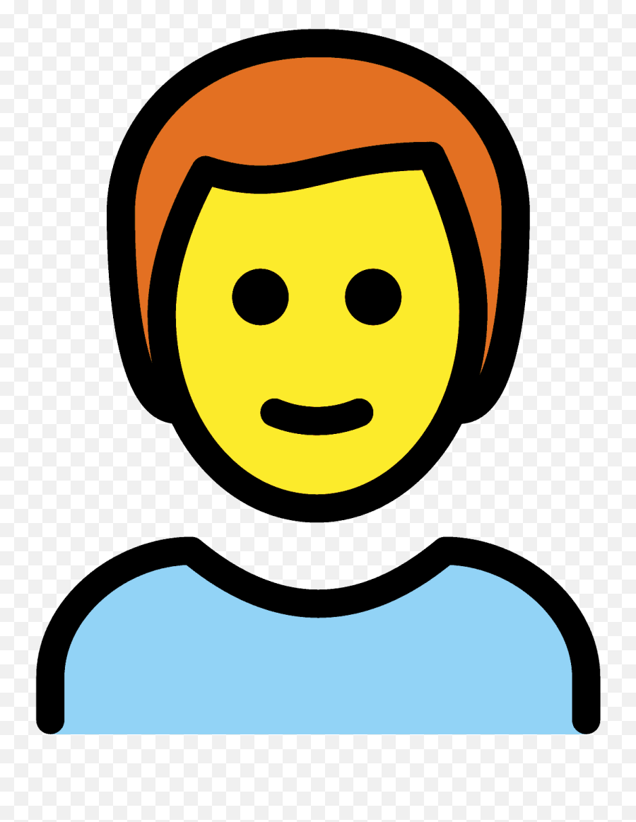 Man Red Hair Emoji Clipart Free Download Transparent Png - Boys Emoji,Red A Emoji