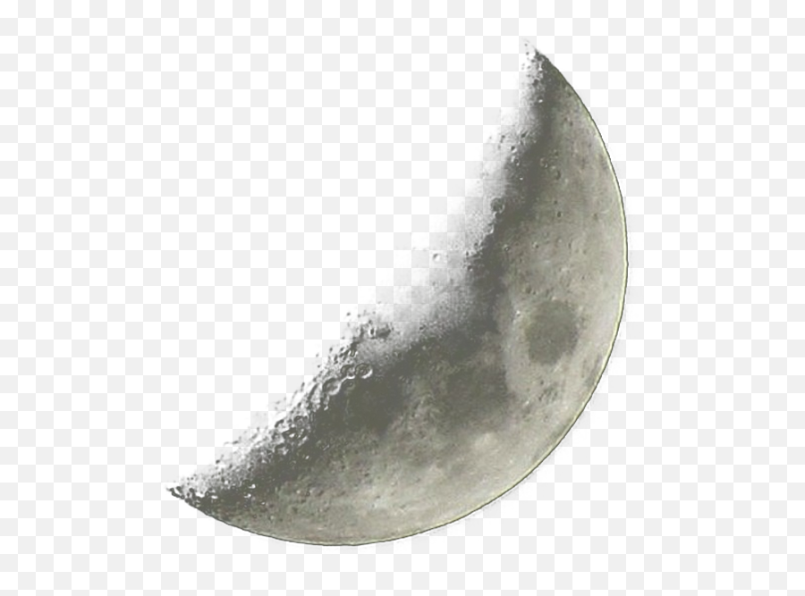 Moon Realistic White Sticker By Ame0444 - Transparent Half Moon Png Emoji,Moon July 17 Emoji