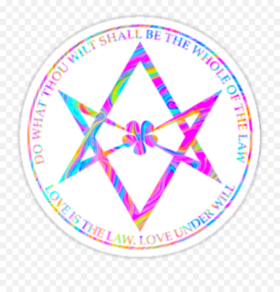 Law Occult Cult Free Stickerart Sticker By Jason Walker - Unicursal Hexagram Emoji,Occult Emoji