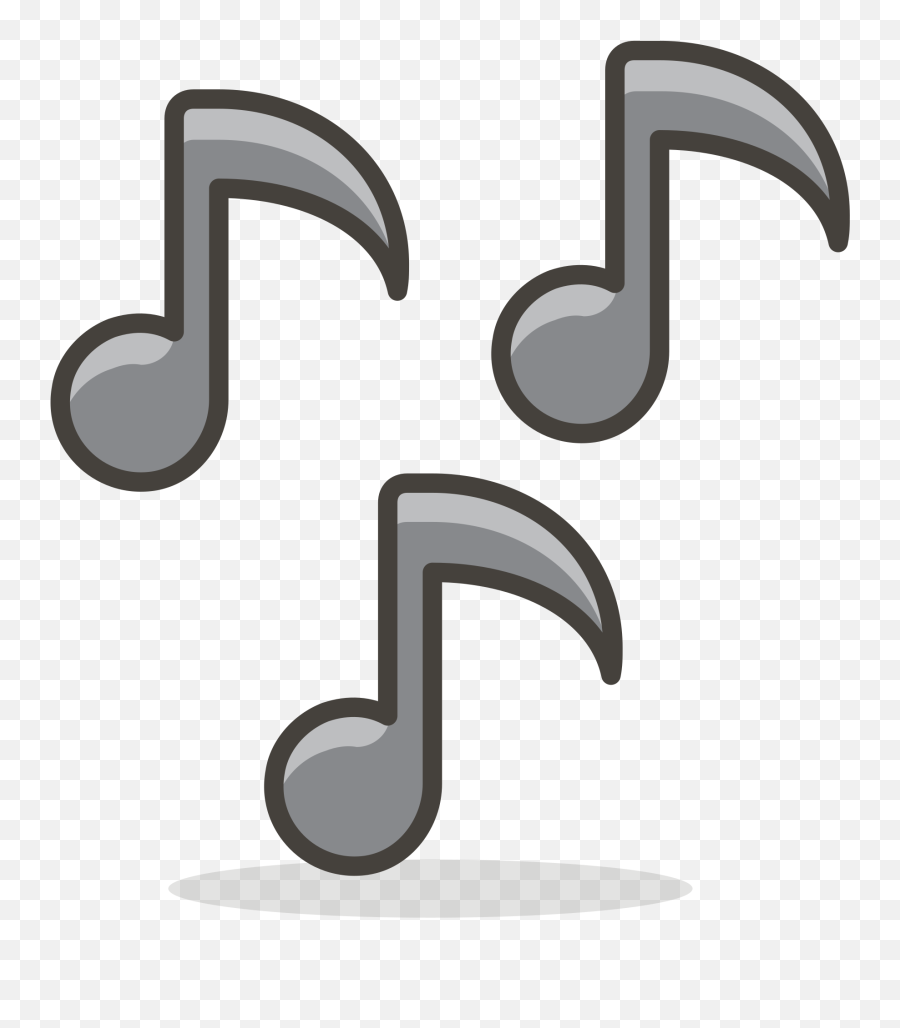 Musical Notes Emoji Clipart - Clipart Notas Musicais,Music Note Emojis