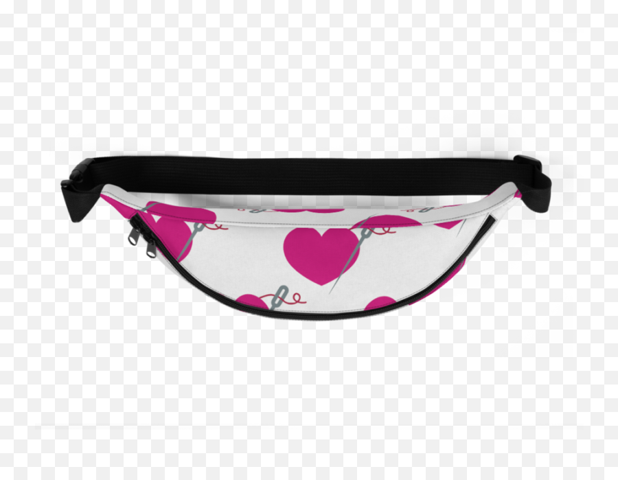 Heart And Needle Fanny Pack U2013 Miss April Fashion Girl - Fanny Pack Emoji,Emoji Backpack And Lunchbox
