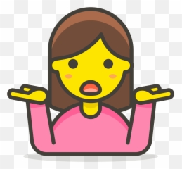 After Divorce - Cartoon Person With Hand Raised Emoji,Oh Well Emoji