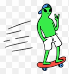 Jeffrey From Facebook Stickers For Whatsapp - Trippy Aesthetic Drawings Easy Indie Emoji,Alien Emoji Sticker