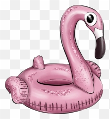 Inflatable Flamingo Swimmingring Float - Animal Figure Emoji,Girlie Emoji