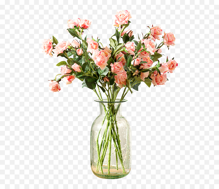 Material Vase Roses Fig Clipart Png - Flower Vase Png Emoji,Japanese Emoticon Flower In Hair