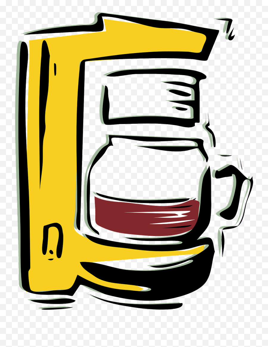 Coffee Maker Pot Drip Auto - Coffee Maker Clipart Commercial Use Emoji,Emoticon Coffee Machine