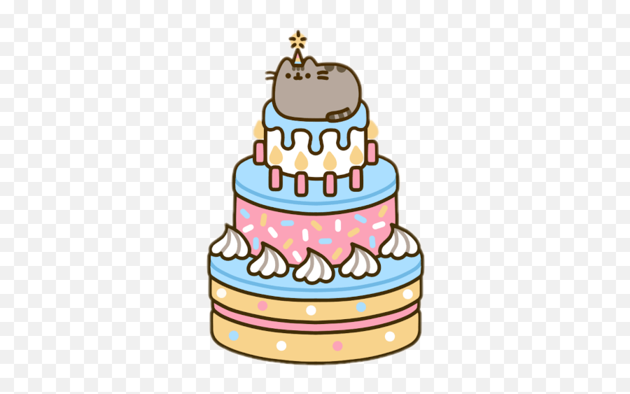 Happy Birthday Animated Gif Pusheen - Happy Birthday Pics Cat Emoji,Happy Birthday Animated Emoji