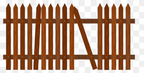 Picket Fence Garden Clip Art - Vector Wood Fence Png Emoji,Fencing Emoji