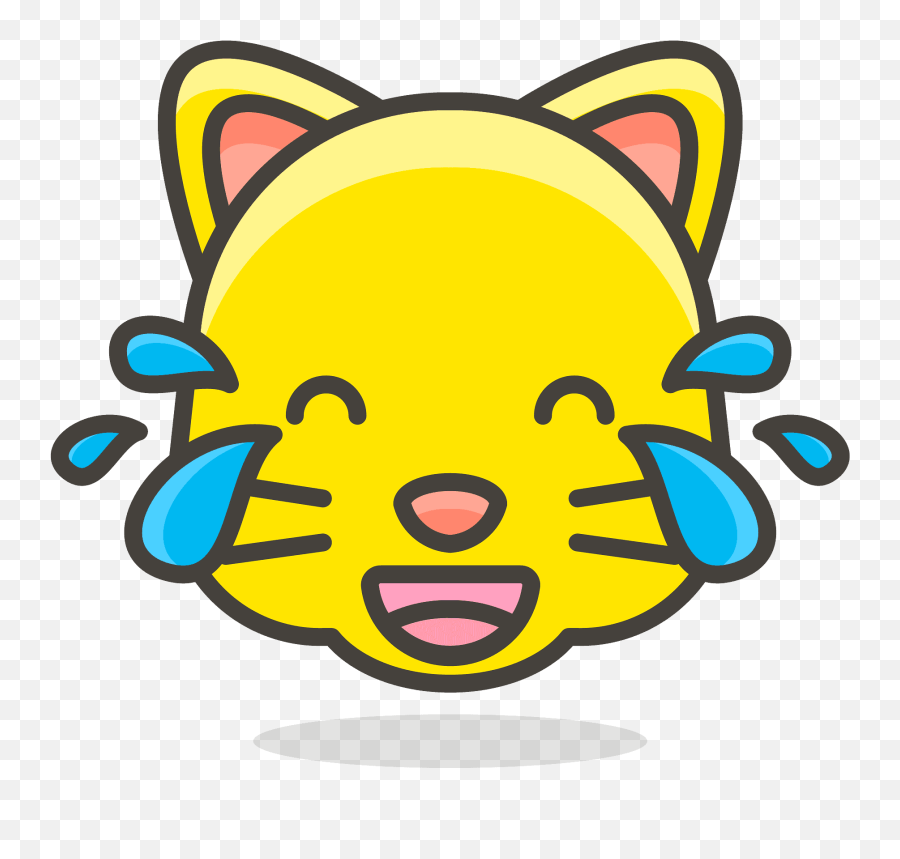 098 Cat Face With Tears Of Joy Emoji - Clip Art Library Transparent Smirk Cat Emoji,Cat Emojis