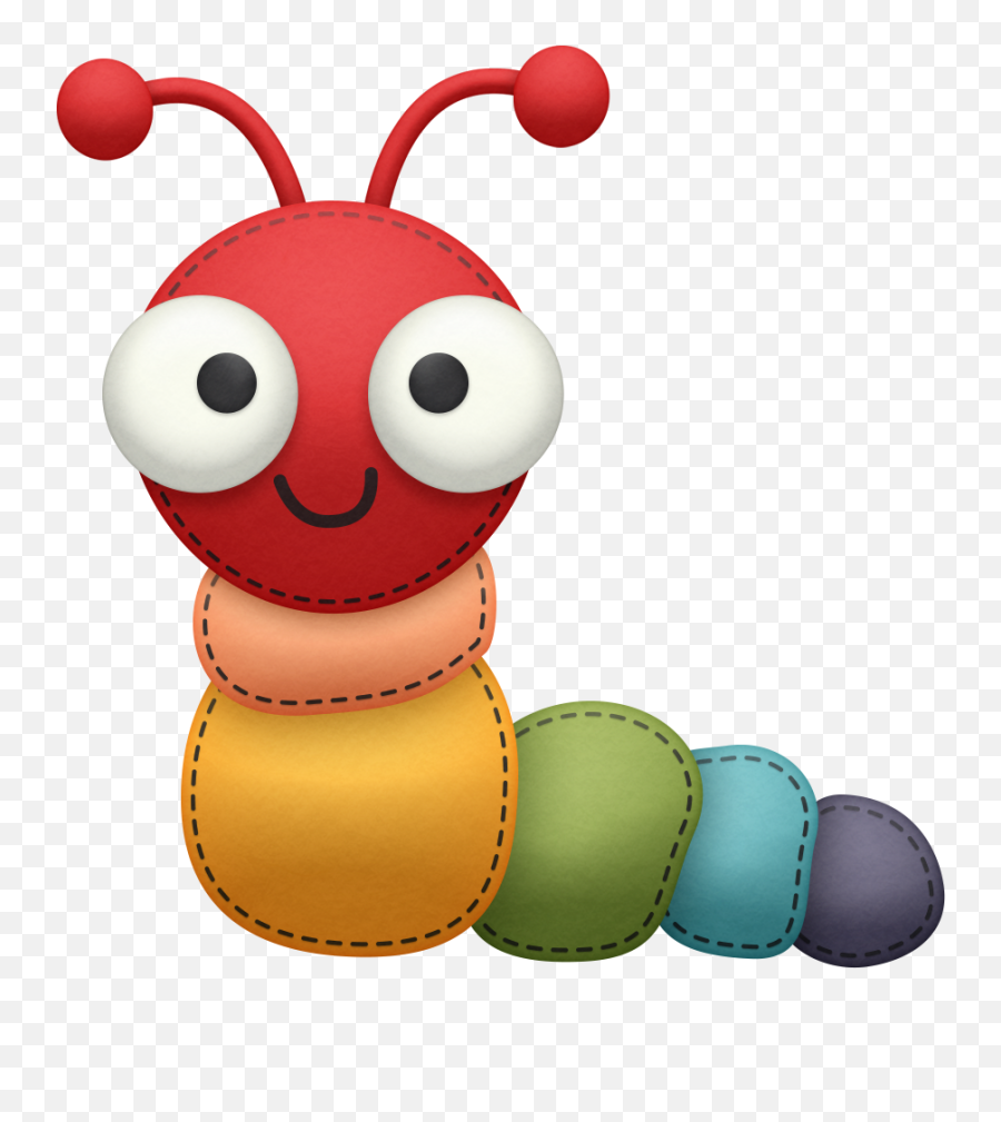 Pin Em Alfabeto A A Z - Kids Clipart Cute Caterpillar Emoji,Molde De Almofada Emoticon