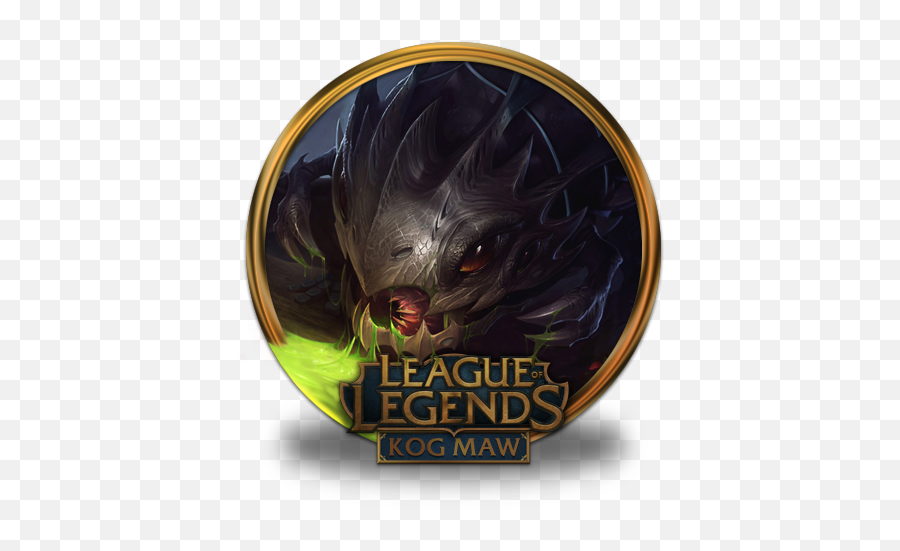 Kog Maw Icon League Of Legends Gold Border Iconset Fazie69 - League Of Legends Tryndamere Emoji,Porcupine Emoji