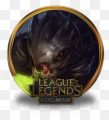 Kog Maw Icon League Of Legends Gold Border Iconset Fazie69 - League Of Legends Tryndamere Emoji,Porcupine Emoji