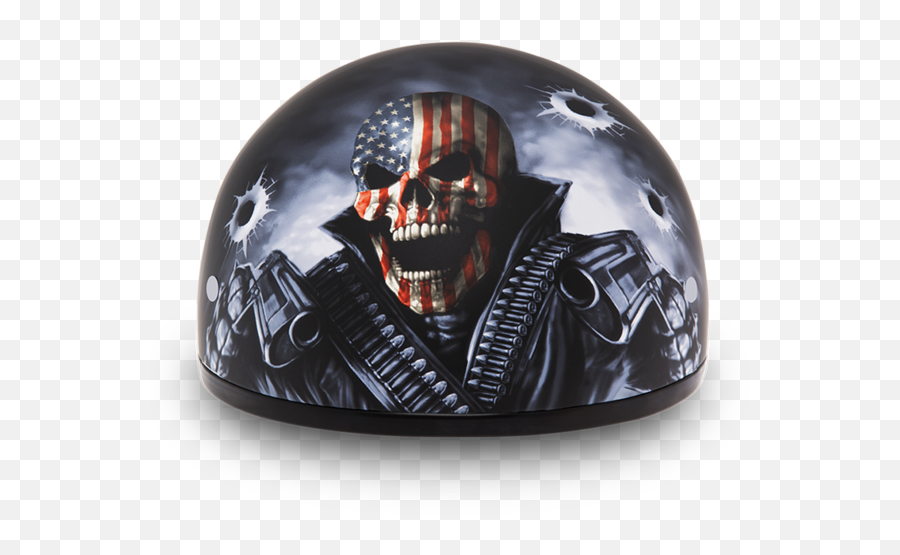Dot Daytona Skull Cap - W Come Get U0027em Daytona Helmets Skull Emoji,Skull & Acrossbones Emoticon