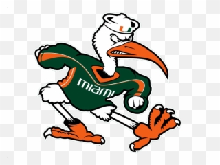 Of Miami Mascot Clipart University - University Of Miami Ibis Emoji,College Mascot Emojis