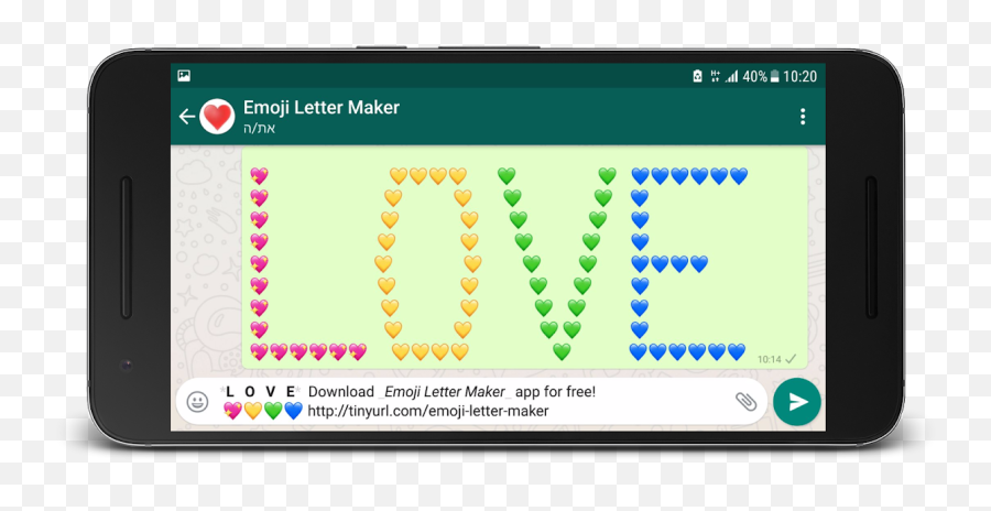 Emoji Letter Maker 3 - Smartphone,Note 9 Emoji Maker