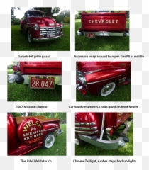 1956 Chevrolet Cameo Pickup Truck - Commercial Vehicle Emoji,Emoji License Plate
