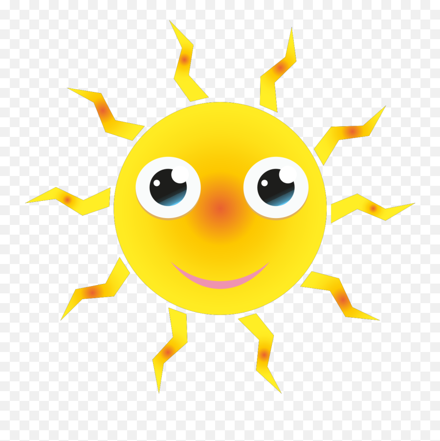 Sun Cartoon Svg Vector Sun Cartoon Clip Art - Svg Clipart Emoji,Schmidt Emoticon Face Gif
