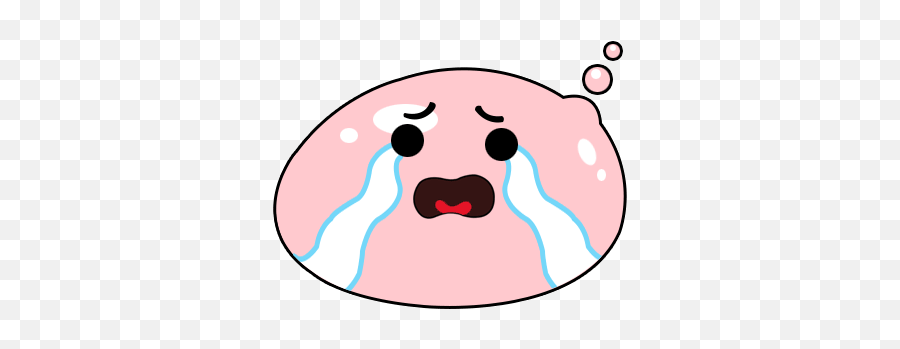 Pink Min Sticker - Dot Emoji,Kakaotalk Apeach Emoticon Tired