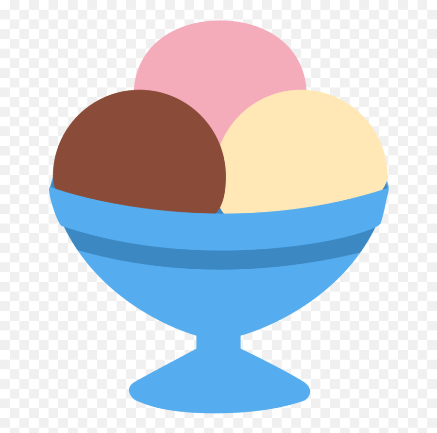 Ice Cream Emoji - Twitter Ice Cream Emoji,Blue Circle Emoji