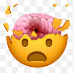 Emojiiphone Emoji Brain Sticker - Big,Brain Emoji