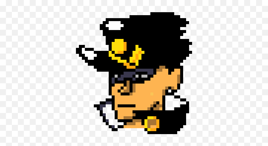 Pixel Art Gallery Emoji,Jotaro Emoticon Art