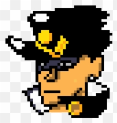 Pixel Art Gallery Emoji,Jotaro Emoticon Art