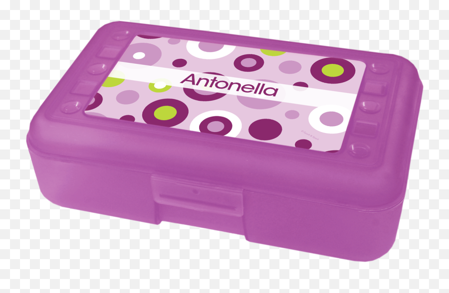 Circles And Circles Purple Personalized Pencil Box Emoji,Lollipop Chat Emoji Youtube