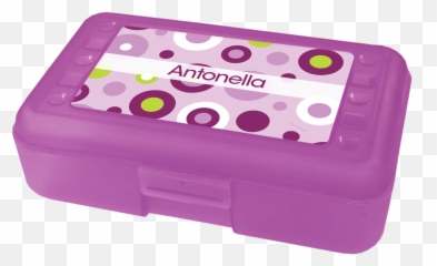 Circles And Circles Purple Personalized Pencil Box Emoji,Lollipop Chat Emoji Youtube