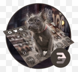 Personalized Bulldog Keyboard - Collar Emoji,Bulldog Emoticons