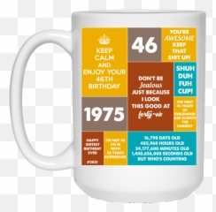 46th Birthday Gifts Funny Quote Coffee Mug Emoji,402 In Emojis
